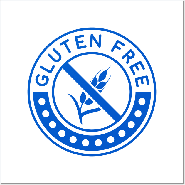 Gluten Free Blue Logo Wall Art by Gluten Free Traveller